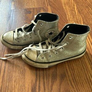Converse glitter high top sneakers, size 13